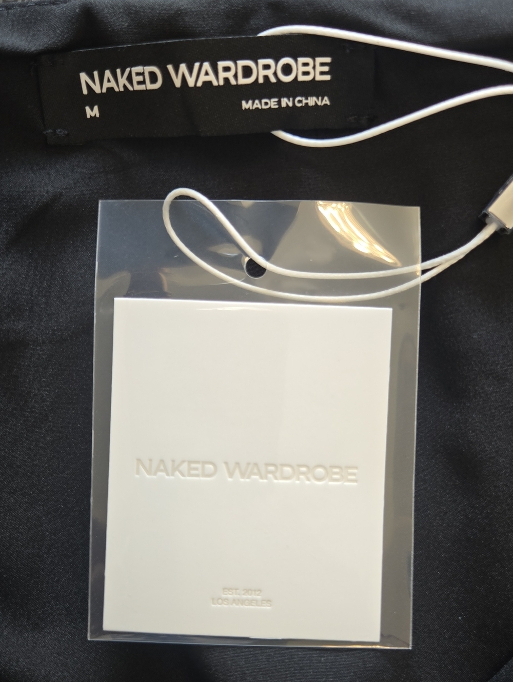 Naked Wardrobe Pinstripe Suiting Pleated Mini Skirt Black White Preppy Sz M NWT - Picture 13 of 16